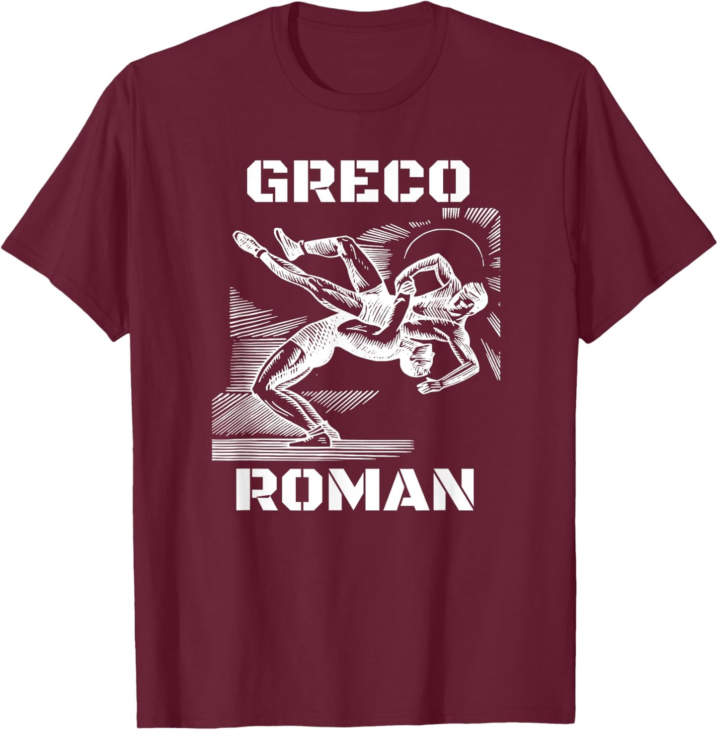 Greco Roman Wrestling USA T-Shirt - T-Shirt | Maroon