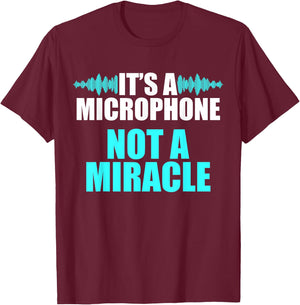 Church Sound Guy Microphone Audio Tech Engineer T-Shirt - T-Shirt | Maroon