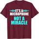 Church Sound Guy Microphone Audio Tech Engineer T-Shirt - T-Shirt | Maroon
