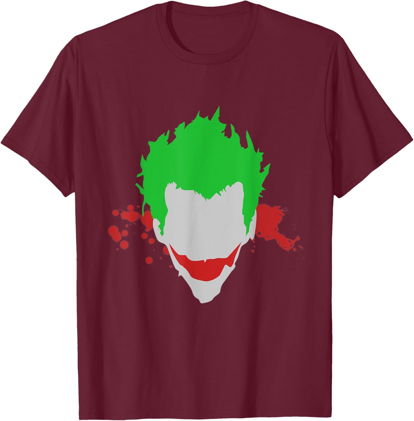 Joker, the, Super Hero, Clown T-Shirt - T-Shirt | Maroon