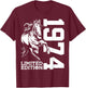 Riding 51st Birthday Horse Limited Edition 1974 Rider T-Shirt - T-Shirt | Maroon