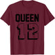 12. Geburtstag Süßes Krone Queen für Mädchen 12 Jahre T-Shirt - T-Shirt | Maroon
