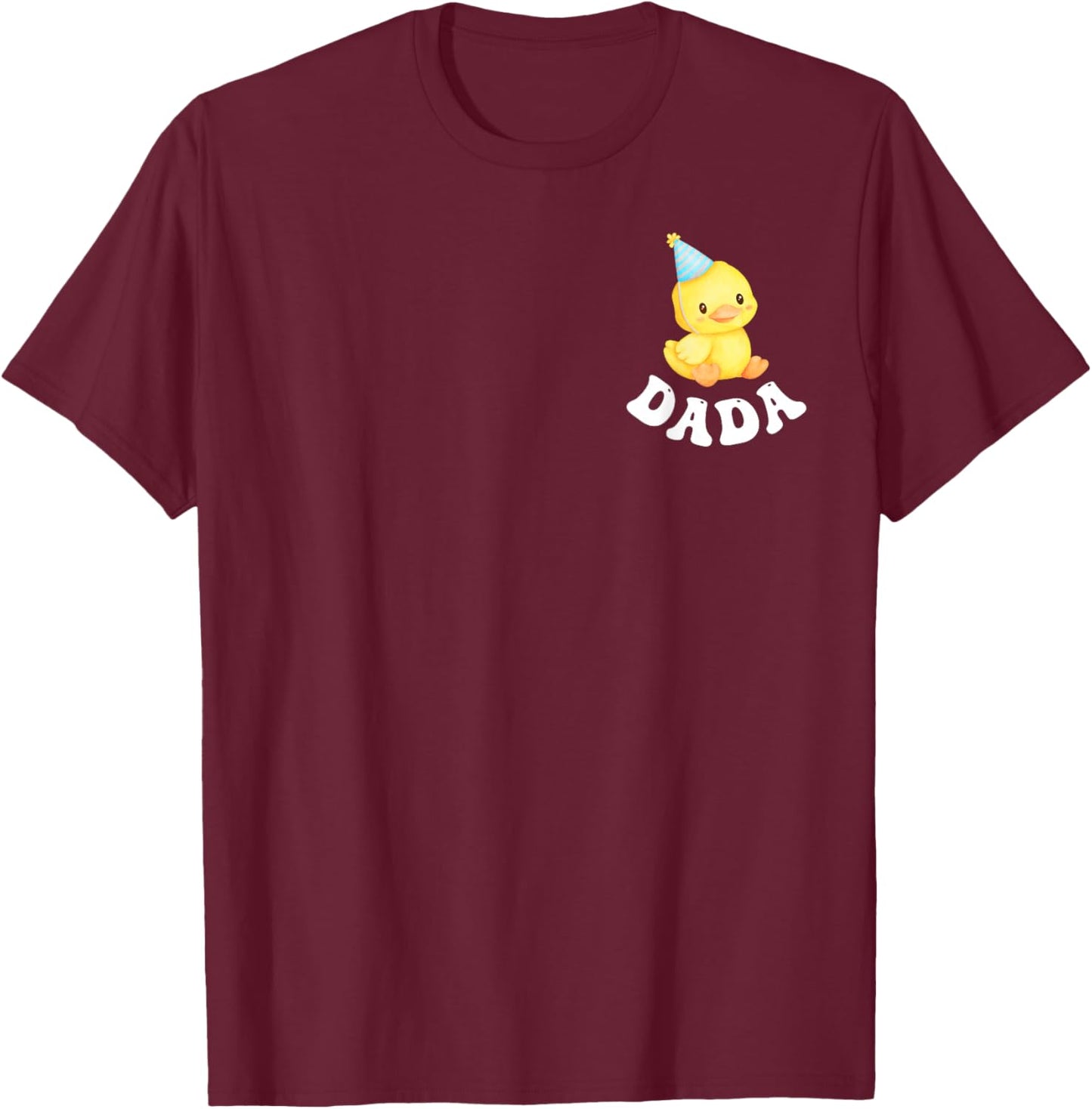 Dada Duck 1st Birthday Rubber Duck Family Matching Party T-Shirt - T-Shirt | Maroon