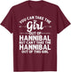 Girl Out Of HANNIBAL MO MISSOURI Gift Funny Home Roots USA T-Shirt - T-Shirt | Maroon