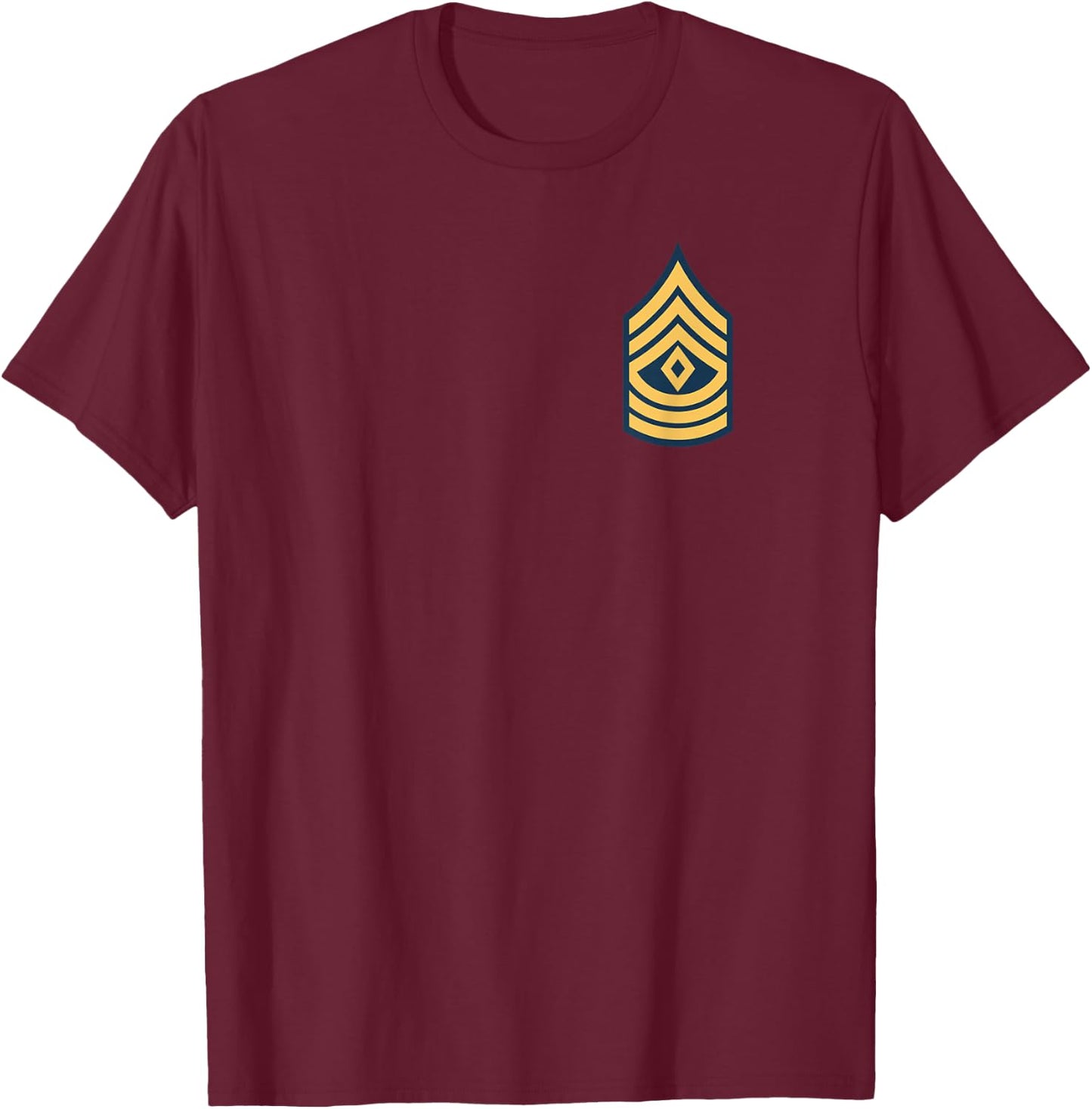 US Army Rank - First Sergeant (E-8) - 1SG T-Shirt - T-Shirt | Maroon