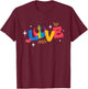 Star Wars Pride Love Rainbow Rebel Resistance Symbol T-Shirt - T-Shirt | Maroon