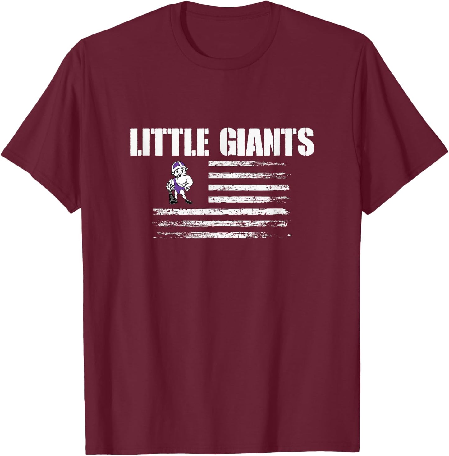 Logo USA Flag Pride HS T-Shirt - T-Shirt | Maroon