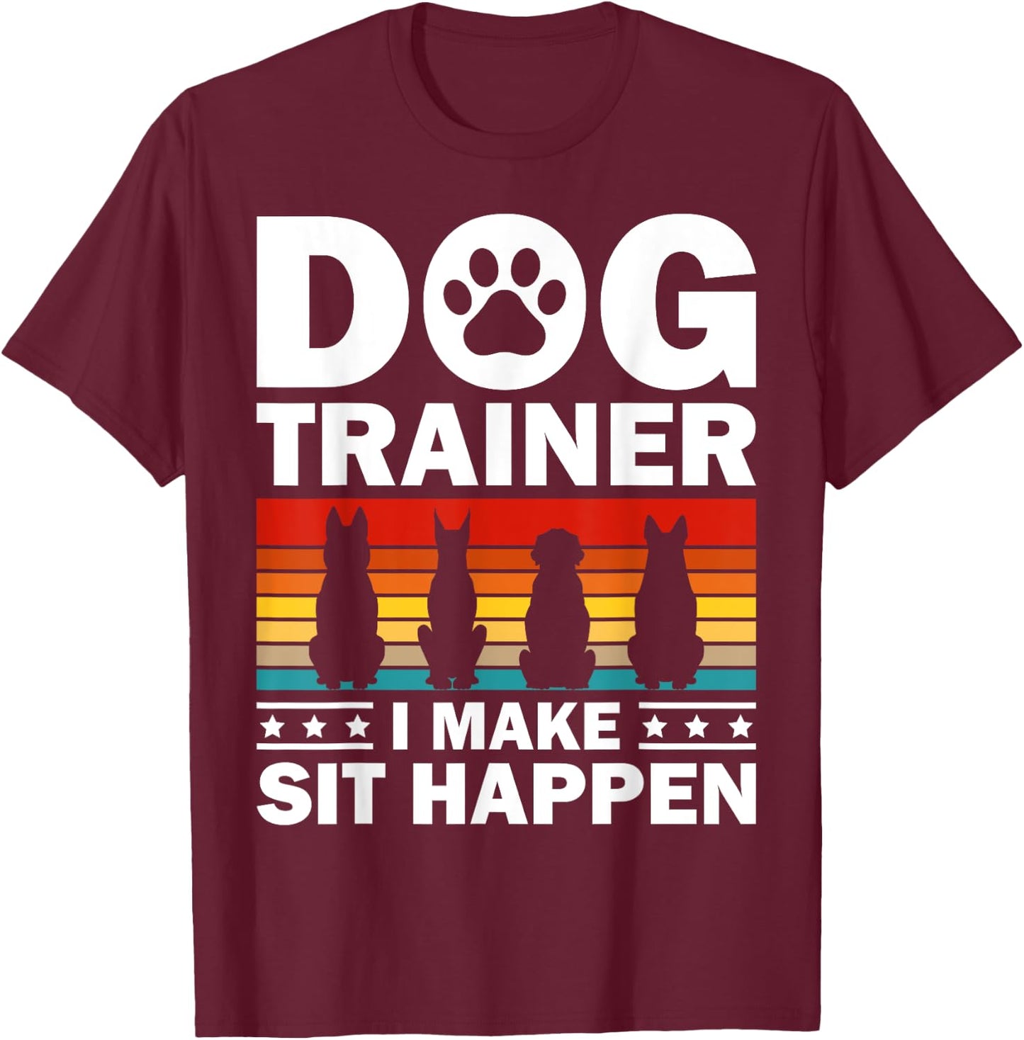 Cool Dog Trainer Women Dog Training Agility Class T-Shirt - T-Shirt | Maroon