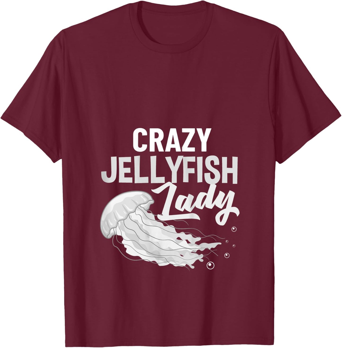 Jellyfish Ocean Animals Aquarium Tank Jelly Fish T-Shirt - T-Shirt | Maroon