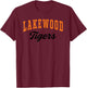 Lakewood High School Tigers C3 T-Shirt - T-Shirt | Maroon