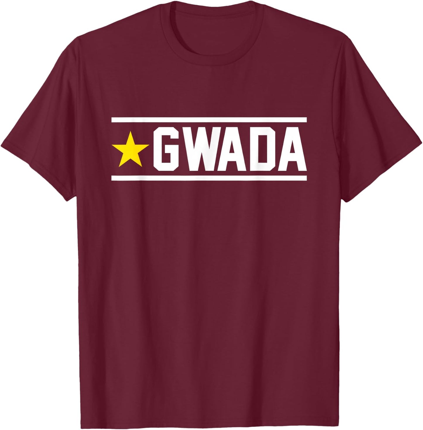 Guadeloupe Flag of Guadeloupe Guadeloupe 971 Gwada T-Shirt - T-Shirt | Maroon