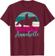 Annabelle Name Gift - Equestrian Shirt Annabelle Horse Girl T-Shirt - T-Shirt | Maroon