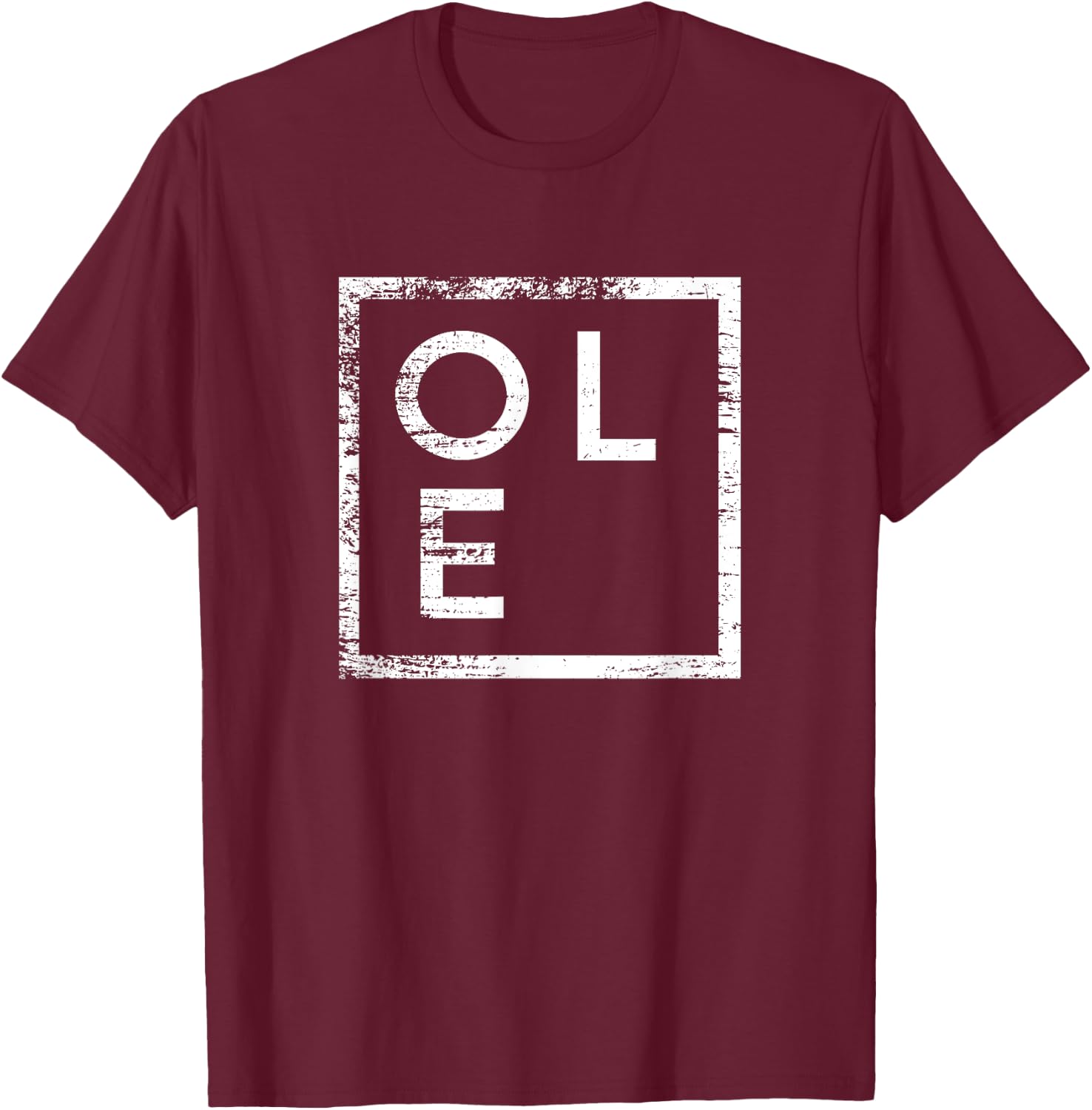 Ole Minimalismus T-Shirt - T-Shirt | Maroon