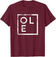 Ole Minimalismus T-Shirt - T-Shirt | Maroon