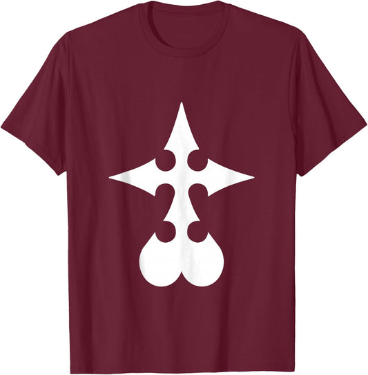 Disney Kingdom Hearts Nobody Symbol T-Shirt - T-Shirt | Maroon