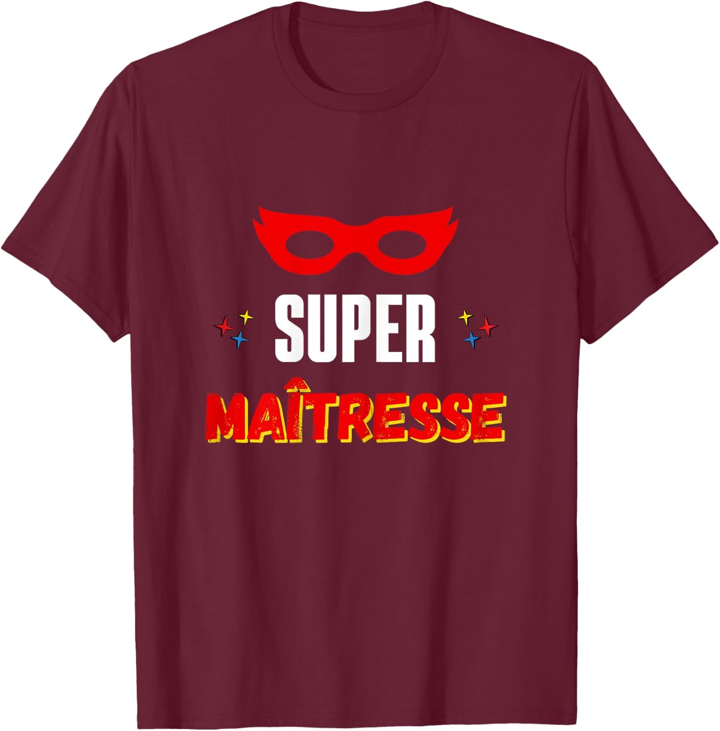 Super Mistress , Black, Female X-Small T-Shirt - T-Shirt | Maroon