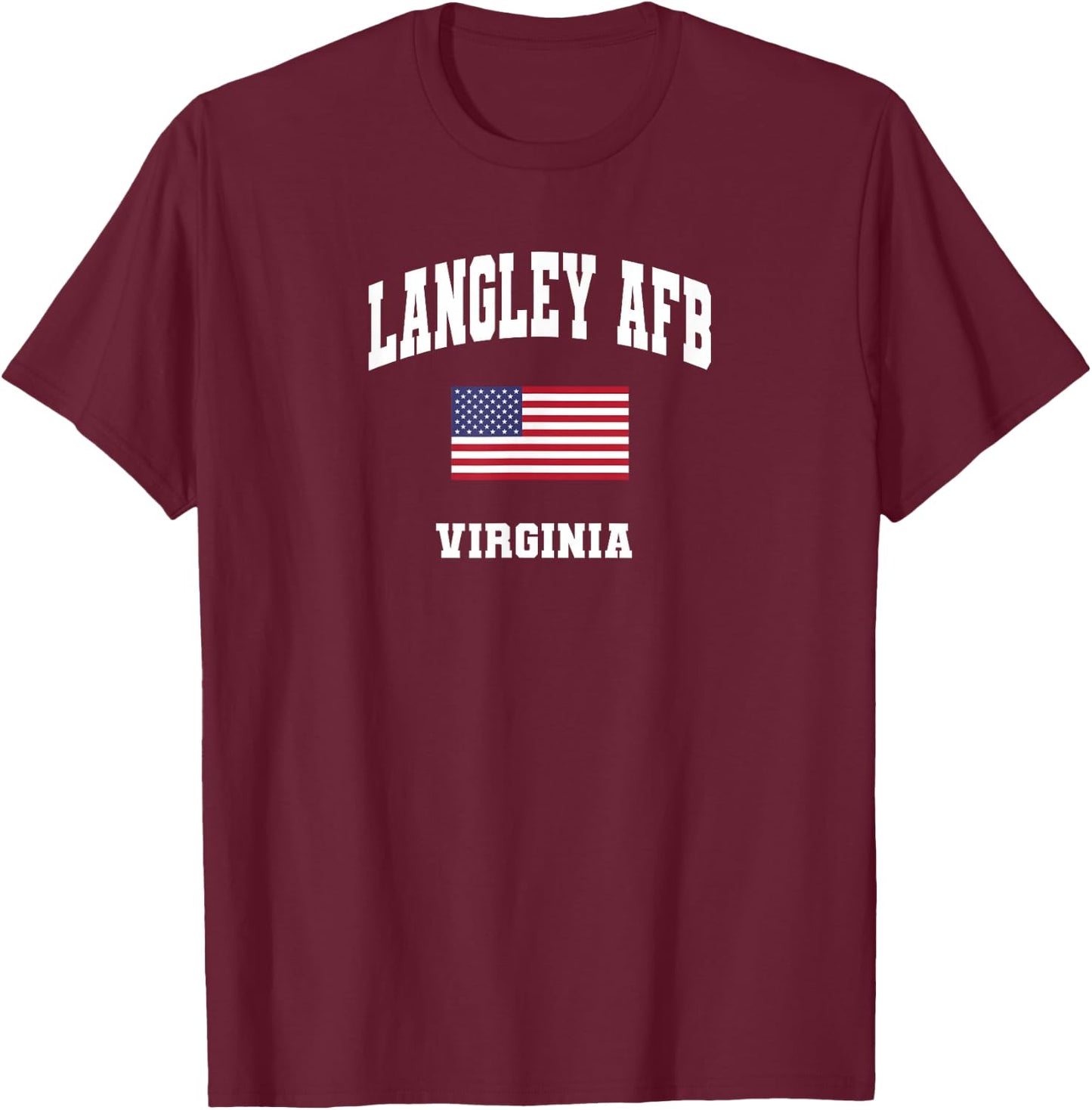 Langley AFB T-Shirt - T-Shirt | Maroon