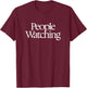 Sam Fender watch people , Black, S T-Shirt - T-Shirt | Maroon