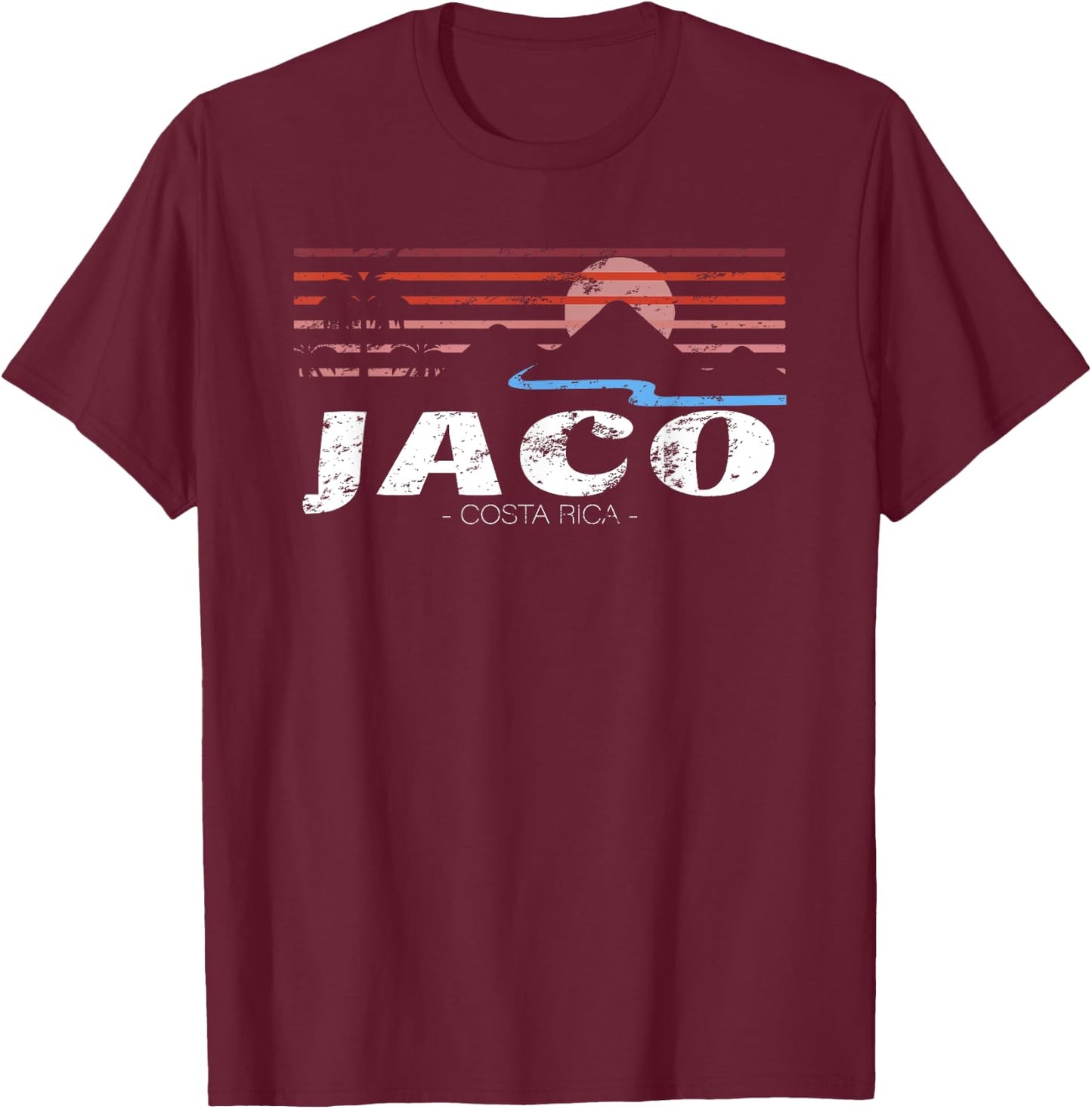 Jaco Costa Rica T-Shirt - T-Shirt | Maroon