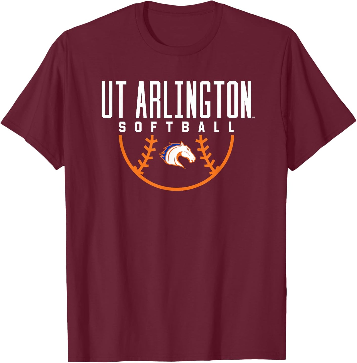 University of Texas at Arlington UTA Mavericks Softball T-Shirt - T-Shirt | Maroon