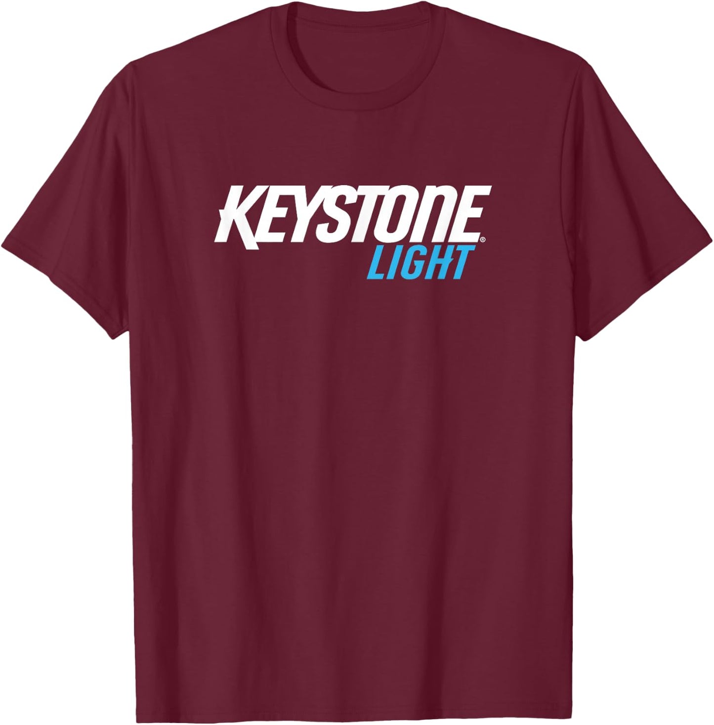 Keystone Light Beer Shirt (Official) T-Shirt - T-Shirt | Maroon