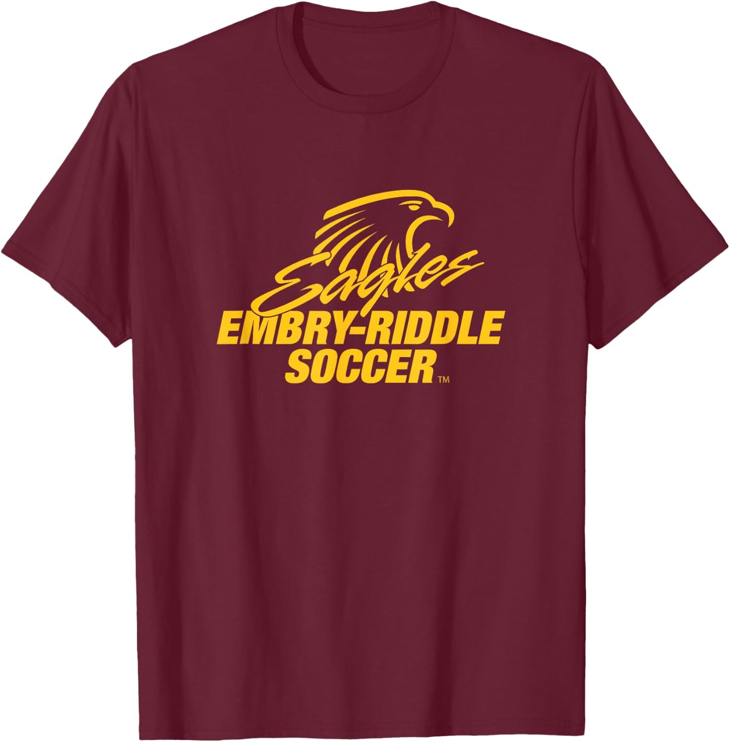 Embry-Riddle Aeronautical Eagles Soccer Sports Fan T-Shirt - T-Shirt | Maroon