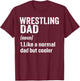 Wrestling Dad Definition Funny Wrestling Lover Sports Men T-Shirt - T-Shirt | Maroon