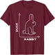 Ente - Kaninchen - lustig - Witz - Hase - optische Täuschung - Wortspiel T-Shirt - T-Shirt | Maroon