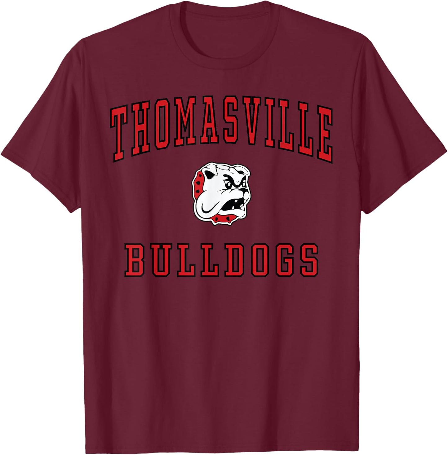 Thomasville High School Bulldogs T-Shirt - T-Shirt | Maroon