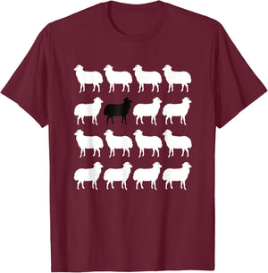 Diana Holiday Black Sheep Memorabilia Gift T-Shirt - T-Shirt | Maroon