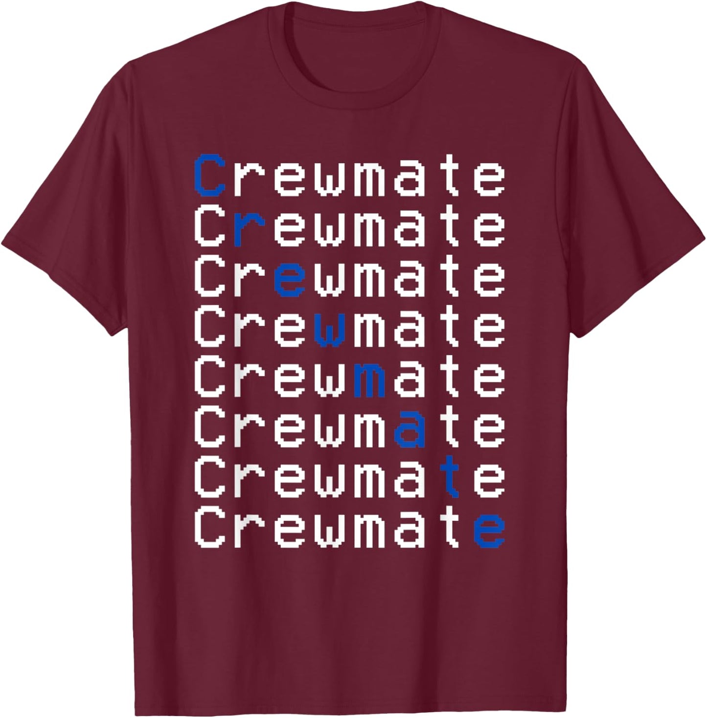 Kinda Sus Crewmate Shirt Kids Adults Gamer Novelty Crewmate T-Shirt - T-Shirt | Maroon