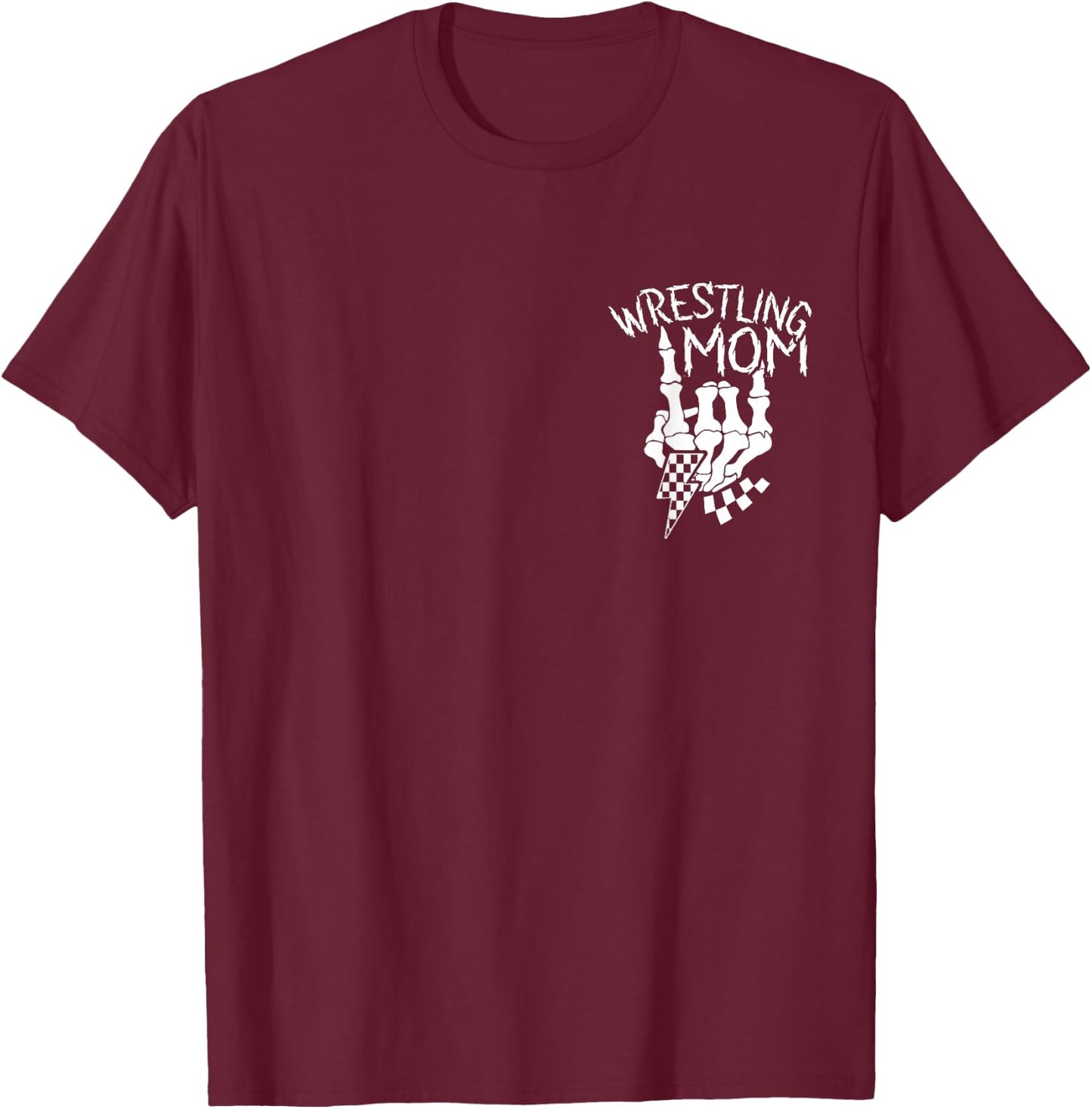 Somebody's Feral Wrestling Mom Funny Mother's Day T-Shirt - T-Shirt | Maroon