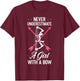 Girl Archer Archery Bowwomen Bow Bowhunter Toxophilite Arrow T-Shirt - T-Shirt | Maroon