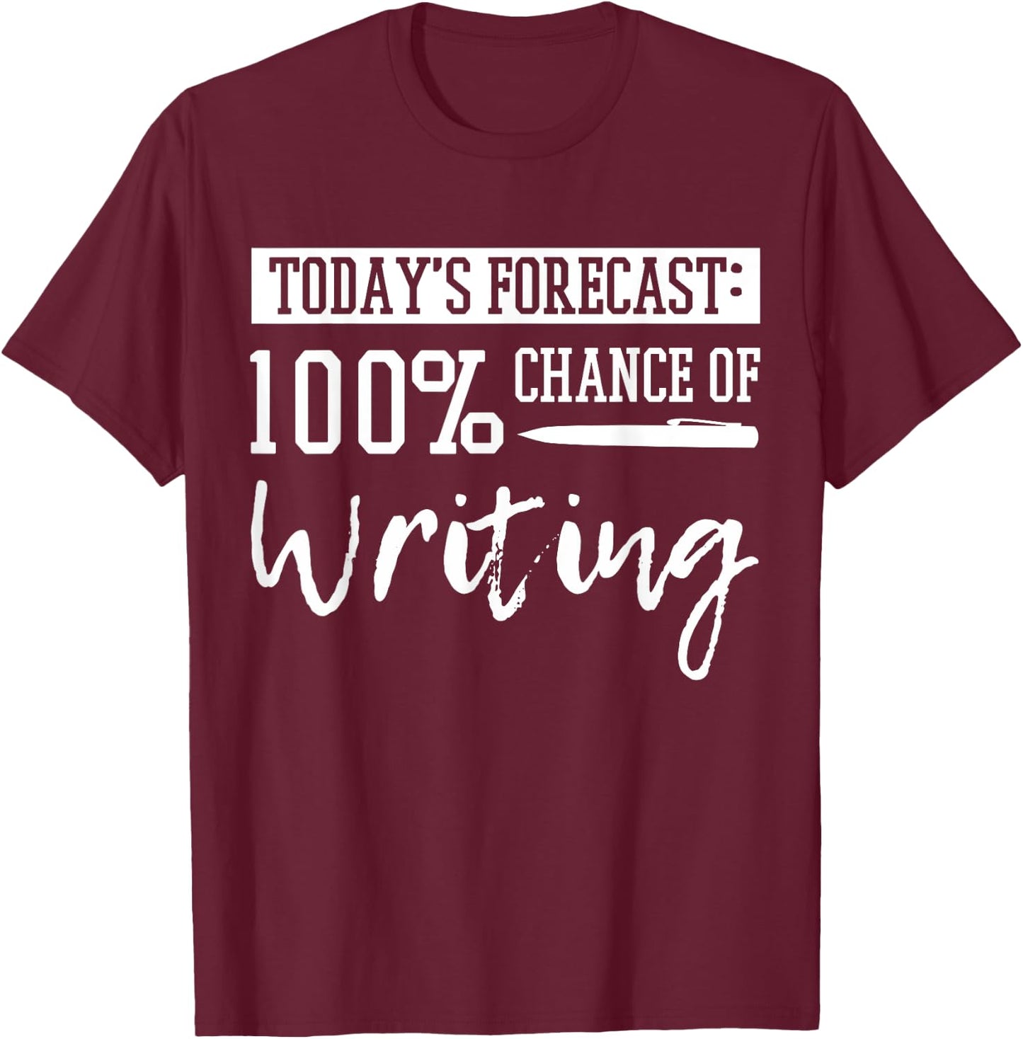 Author Journalist Teacher Writing Content Creator Gift T-Shirt - T-Shirt | Maroon