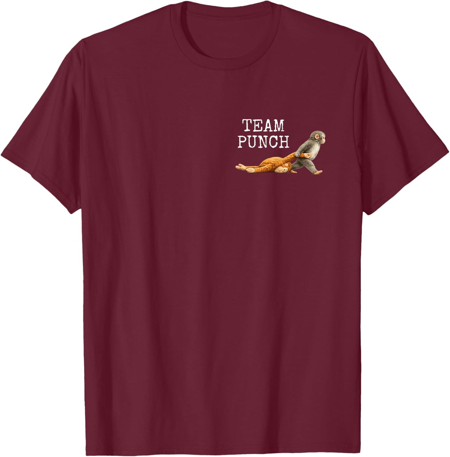 Monkey Team Punch T-Shirt - T-Shirt | Maroon