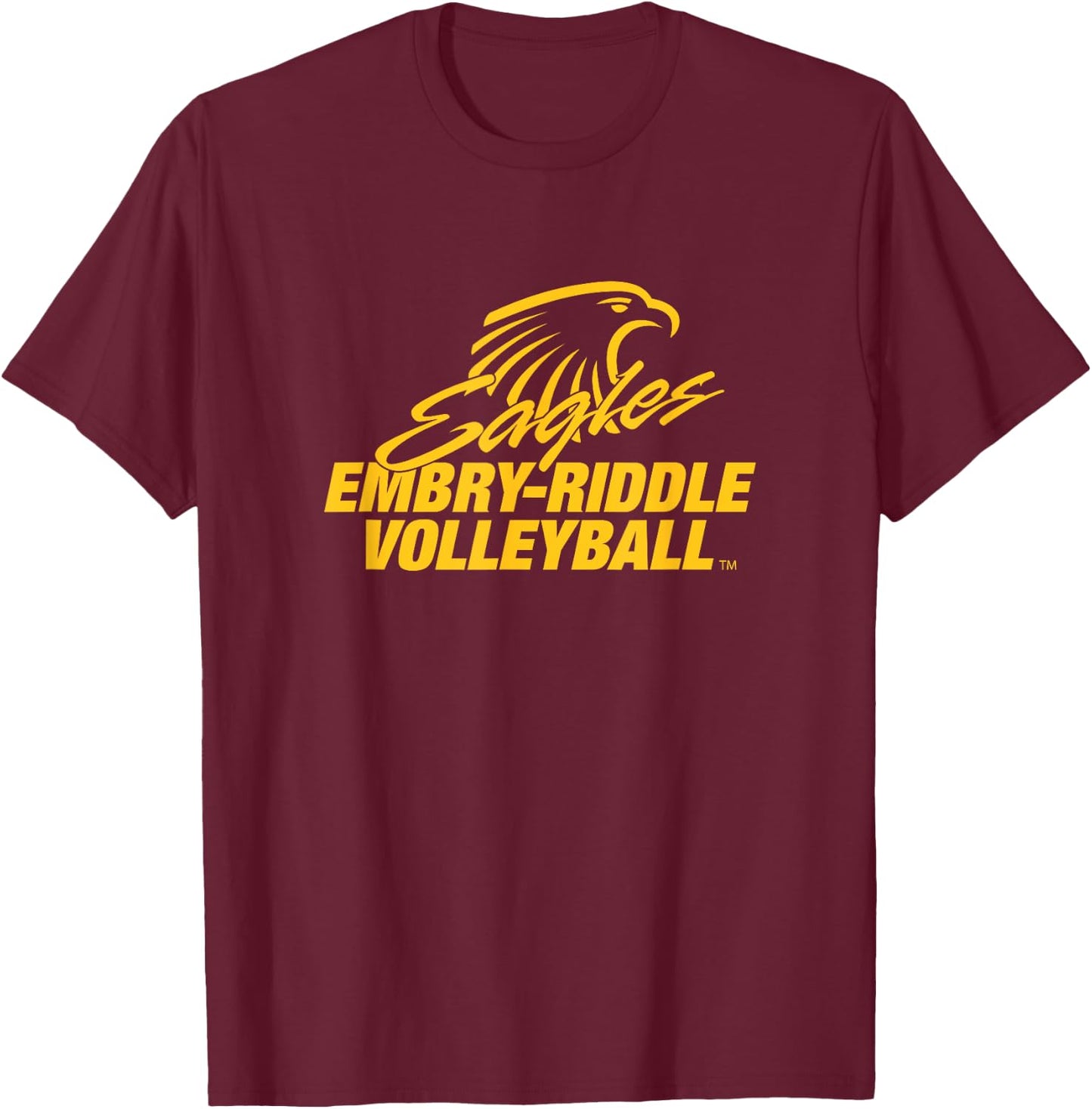 Embry-Riddle Aeronautical Eagles Volleyball Sports Fan T-Shirt - T-Shirt | Maroon