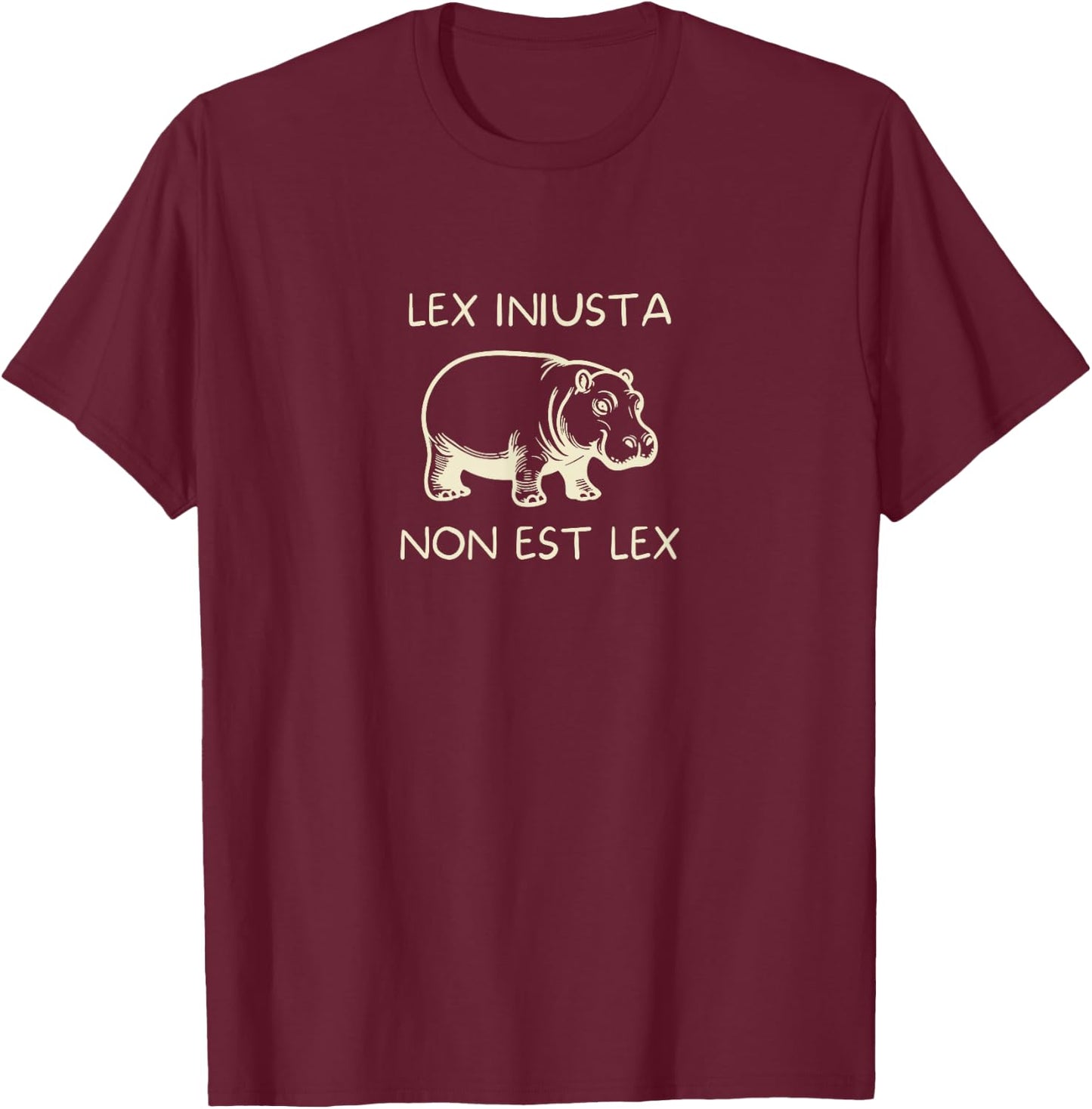 "St. Augustine Hippo Quote Design T-Shirt - T-Shirt | Maroon