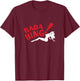 The Sopranos Classic Bada Bing! Graphic illustration Clothing T-Shirt - T-Shirt | Maroon