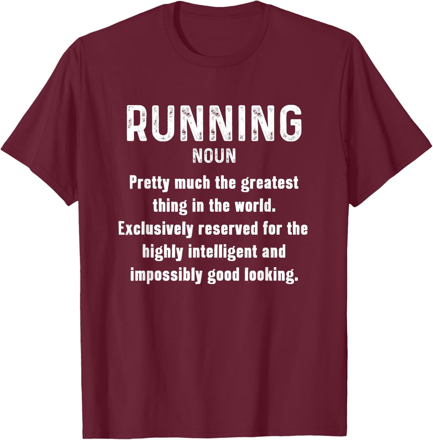 Running Funny Definition Funny 5k Marathon Runner T-Shirt - T-Shirt | Maroon