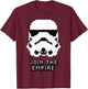 Star Wars Stormtrooper Big Face Pixel Art Join The Empire T-Shirt - T-Shirt | Maroon