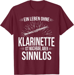 Klarinettist Klarinette T-Shirt - T-Shirt | Maroon