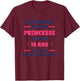 Funny Girl 10 Years Princess Birthday 10 Years T-Shirt - T-Shirt | Maroon