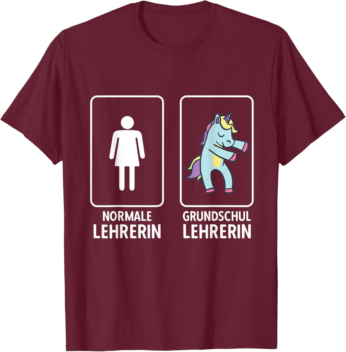 Grundschullehrerin Geschenk Referendariat Prüfung T-Shirt - T-Shirt | Maroon