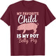 Pot Belly Pig Owner Pig Costume Pig Food Pot Belly Pig Mom T-Shirt - T-Shirt | Maroon