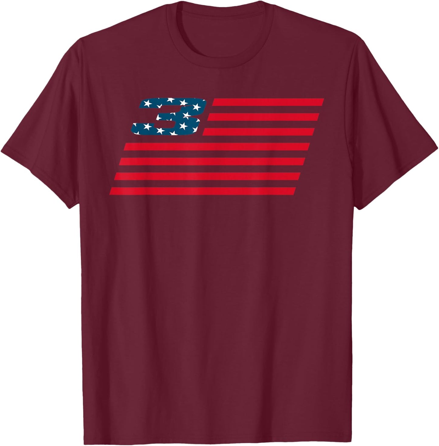 US American Flag ET3 Motocross Supercross Champion T Shirt T-Shirt - T-Shirt | Maroon