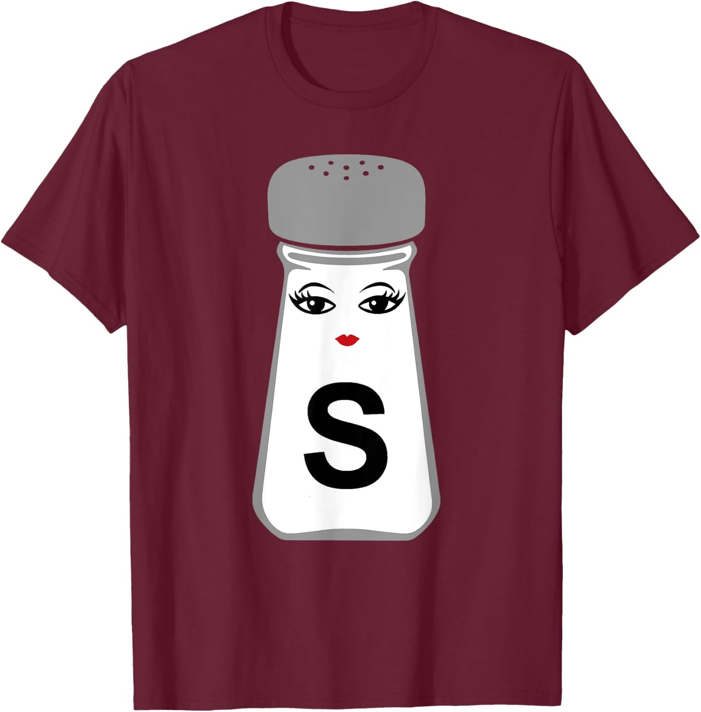 Salt and Pepper Halloween Costume , black T-Shirt - T-Shirt | Maroon
