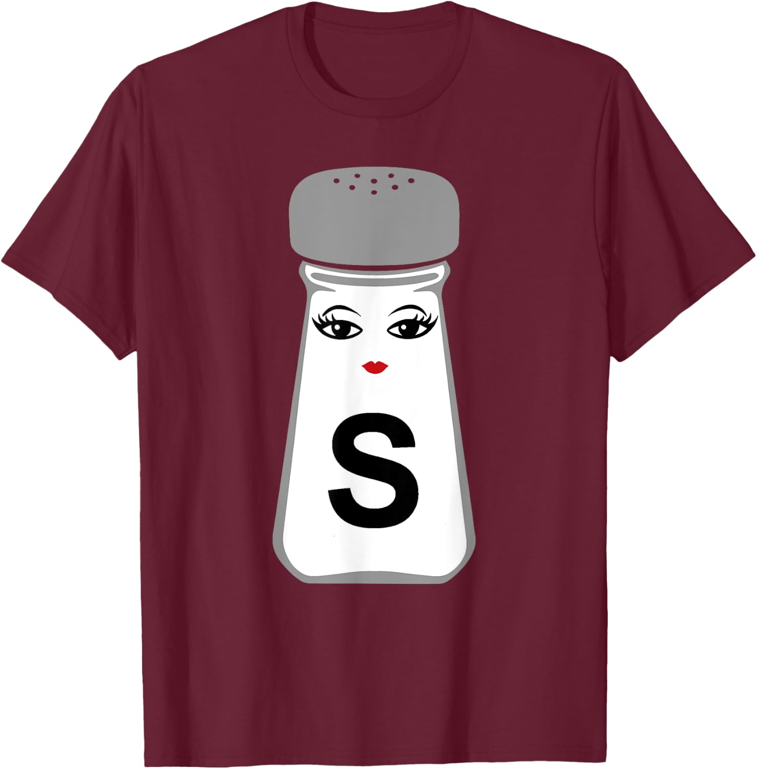 Salt and Pepper Halloween Costume , black T-Shirt - T-Shirt | Maroon