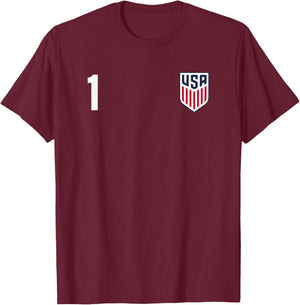 Officially Licensed US Soccer Matt Turner, Legacy #1 T-Shirt - T-Shirt | Maroon