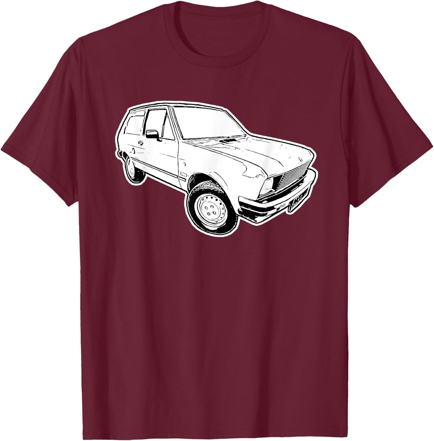 Yugo 45 Klassisches Auto Zastava Jugoslawien Autos Yugo 45A T-Shirt - T-Shirt | Maroon