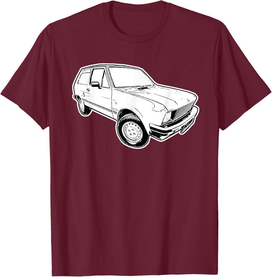 Yugo 45 Klassisches Auto Zastava Jugoslawien Autos Yugo 45A T-Shirt - T-Shirt | Maroon